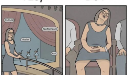 对比漫画图,漫画对比揭示生活百态